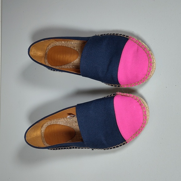 J. Crew Canvas colorblock cap-toe slip-on espadrilles 8 - Picture 2 of 9